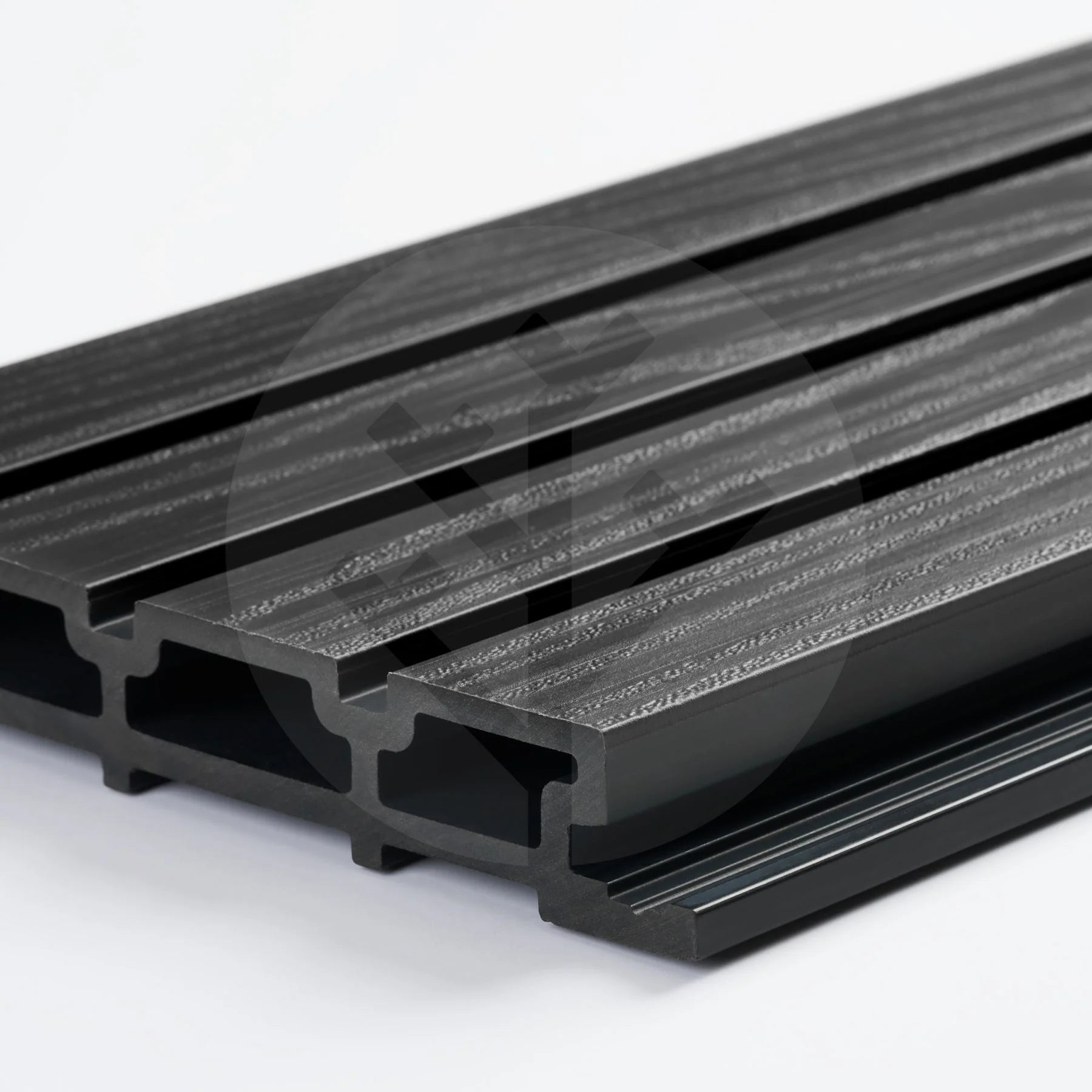 Acupanel® | Black | Exterior Composite Wood-Effect Slat Wall Panels