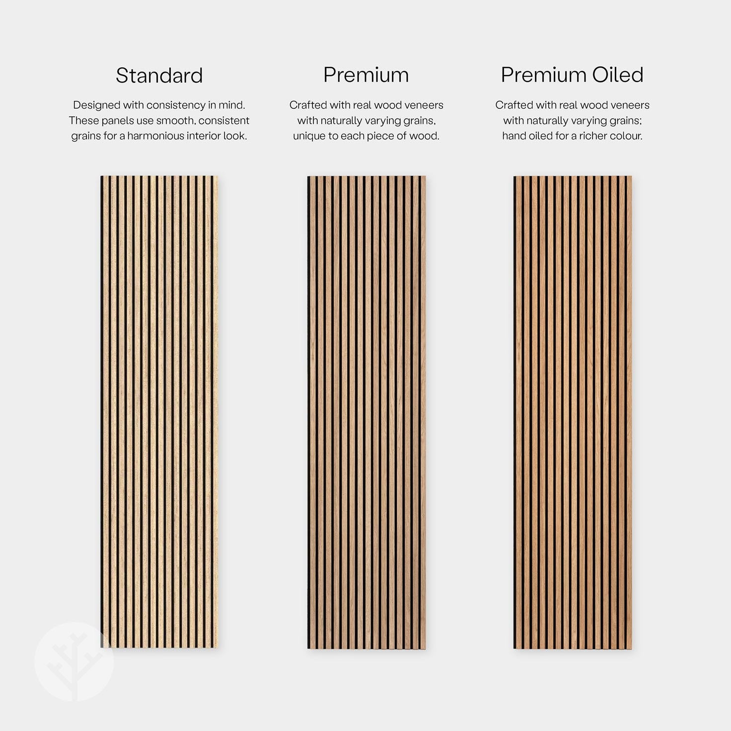 Natural Oak Acoustic Slat Wood Wall Panels