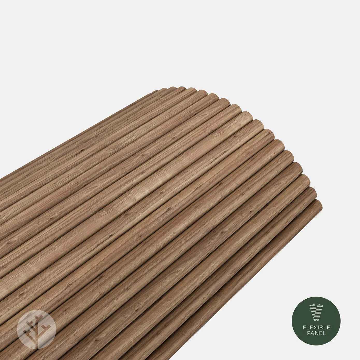 Flutto™ Walnut Slat Flexible Tambour Wood Panels