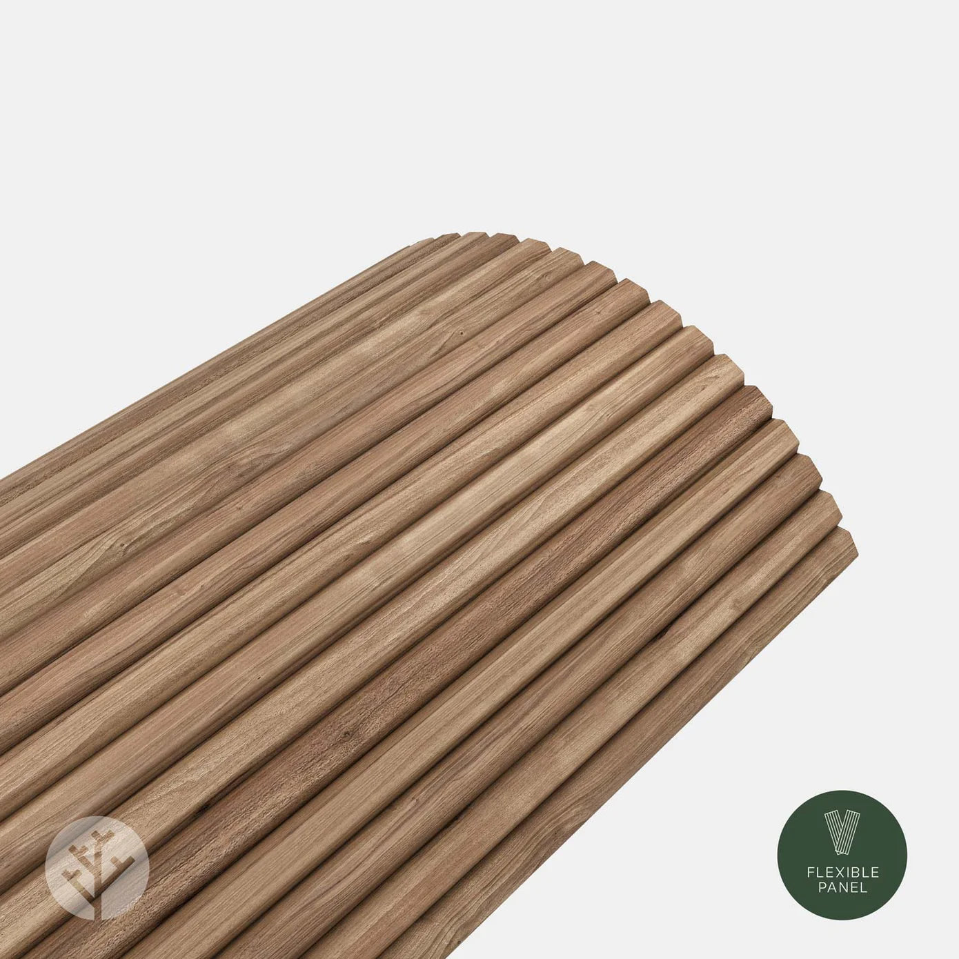 Flutto™ Walnut Slat Flexible Tambour Wood Panels