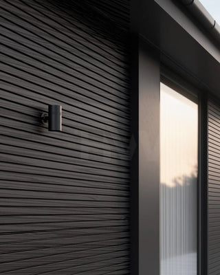 Acupanel® | Black | Exterior Composite Wood-Effect Slat Wall Panels