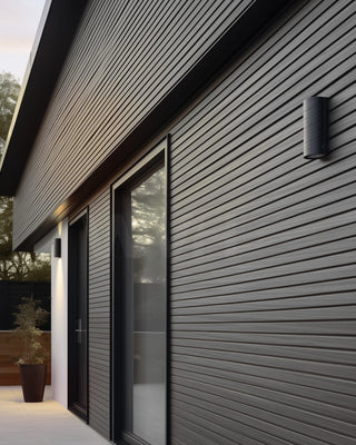 Acupanel® | Grey | Exterior Composite Wood-Effect Slat Wall Panels