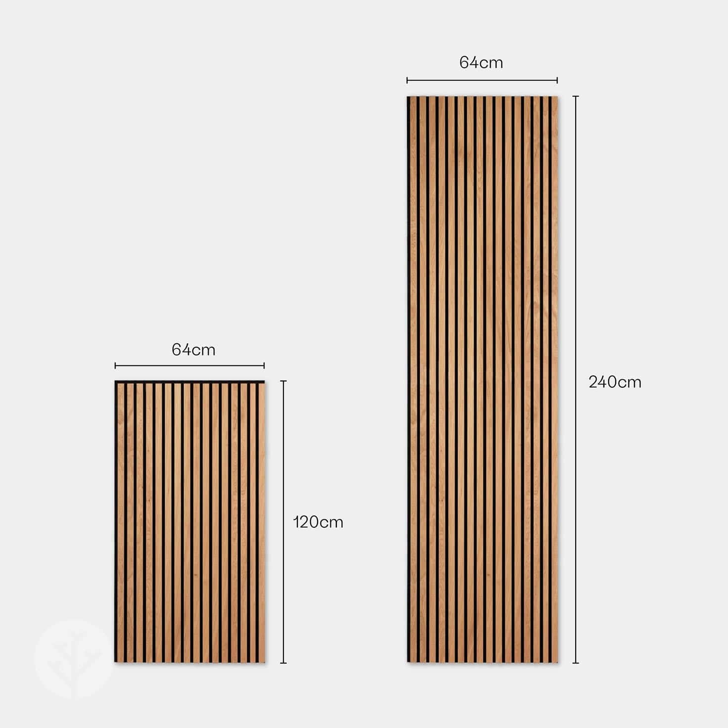 Essential Range | Natural Oak Acoustic Slat Wood Wall Panels