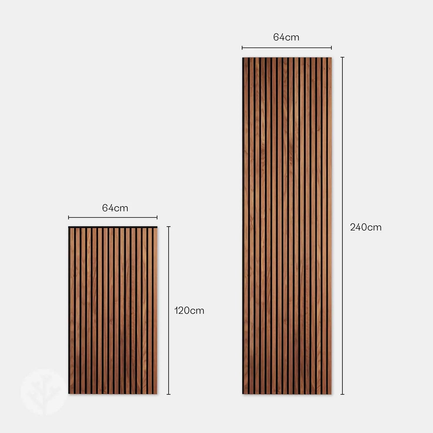 Essential Range | Natural Walnut Acoustic Slat Wood Wall Panels