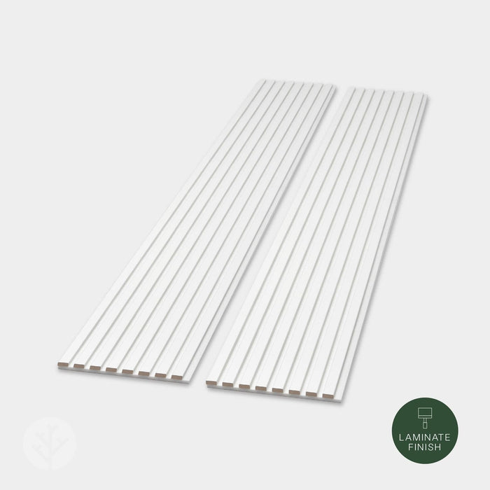 WVH® Acoustic Slat Colour Wall Panels 240cm x 64cm Snow White Colour Acoustic Slat Wall Panels