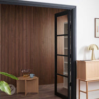 WVH® Acoustic Slat Wood Wall Panels Natural Walnut Acoustic Slat Wood Wall Panels